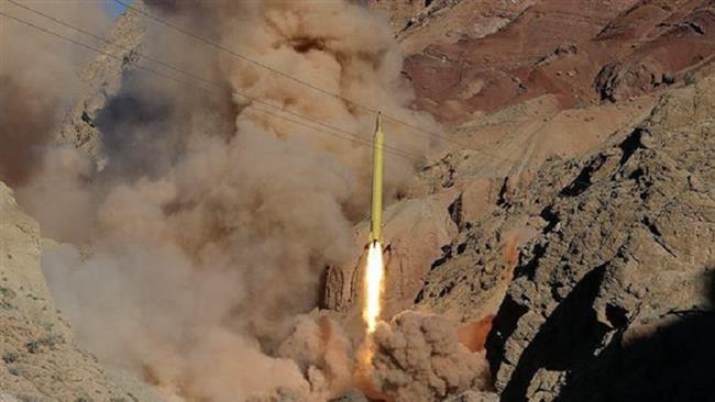 The Photo shows Iran firing of a Qadr ballistic missile on March 9, 2016.